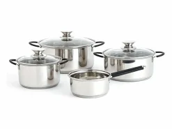 Material Y Utensilios De Cocina|Set de 4 ollas Sensory Quid acero inox Ø14/Ø24/Ø20/Ø24 cm