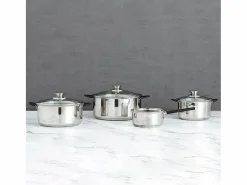 Material Y Utensilios De Cocina|Set de 4 ollas Sensory Quid acero inox Ø14/Ø24/Ø20/Ø24 cm