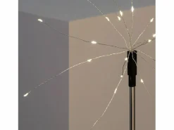 Ledkia Guirnalda Luminosa|Set de 3 Pinchos LED Exterior Solar Diente de Leon 3000K Blanco Cálido