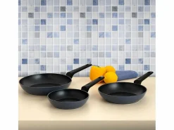 Set de 3 sartenes Horizonte Bidasoa aluminio forjado Ø18/Ø22/Ø26 cm^ New