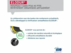 Elo Set de 3 Sartenes Inox 18/10 DUR® Profi Therm Platinum Ø24-28-32 cm Sin PFAS Para Todo Tipo de Fuegos Inducción Discount
