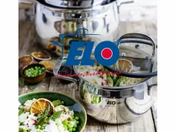 Elo Set de 3 Sartenes Inox 18/10 DUR® Profi Therm Platinum Ø24-28-32 cm Sin PFAS Para Todo Tipo de Fuegos Inducción Discount