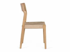 Giner y colomer Set de 2 sillas fabricadas en madera de caucho Marru00f3n Clearance