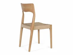Giner y colomer Set de 2 sillas fabricadas en madera de caucho Marru00f3n Clearance