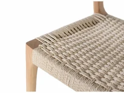 Giner y colomer Set de 2 sillas fabricadas en madera de caucho Marru00f3n Clearance