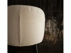 Rendez-Vous Déco Muebles De Bar|Taburete Alto|Set de 2 sillas para isla de cocina en tejido bouclé 66 cm - Groom