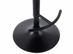 Set de 2 taburetes de bar de Respaldo - Altura Ajustable - Blanco y Negro - JELSA^Vente-unique Sale