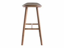 Miliboo Muebles De Bar|Taburete Alto|Set de 2 taburetes de cocina de nogal 65 cm DEMORY