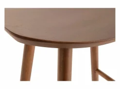 Miliboo Muebles De Bar|Taburete Alto|Set de 2 taburetes de cocina de nogal 65 cm DEMORY