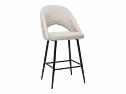 Miliboo Muebles De Bar|Taburete Alto|Set de 2 taburetes de cocina efecto aterciopelado texturizado 65 cm COSETTE