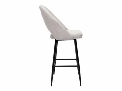 Miliboo Muebles De Bar|Taburete Alto|Set de 2 taburetes de cocina efecto aterciopelado texturizado 65 cm COSETTE