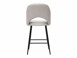 Miliboo Muebles De Bar|Taburete Alto|Set de 2 taburetes de cocina efecto aterciopelado texturizado 65 cm COSETTE