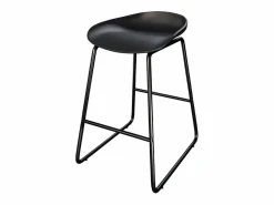 Rendez-Vous Déco Muebles De Bar|Taburete Alto|Set de 2 taburetes para isla de cocina de plástico 65,5 cm - Yoshi