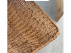 Set de 2 taburetes para isla de cocina en resina tejida natural 65 cm - Carmela^Rendez-Vous Déco New