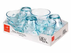 Bormioli Rocco Set de 6 vasos Flora 26cl Azul Sale