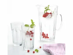 Leonardo Set de 6 vasos y jarra a juego en vidrio . Transparente Discount