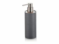 Set de accesorios de baño en resina blanco y bambú Gaeta - Gris New