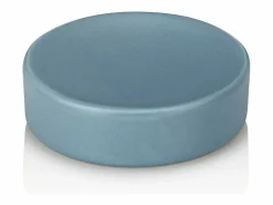 Set de accesorios de baño 4 piezas en cerámica mate azul Skylar^