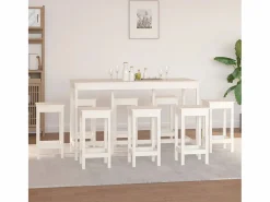 Set de bar 9 piezas madera maciza de pino^vidaxl Hot