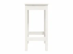 vidaxl Set de bar 3 piezas madera maciza de pino Blanco Clearance