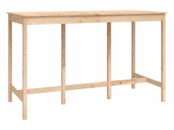 vidaxl Set de bar 9 piezas madera maciza de pino Color natural claro Hot