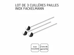 Set de cóctel inox 750 ml con dosificador doble cara 2/4 cl y 3 cucharas-pajitas de 18 cm^Fackelmann Outlet