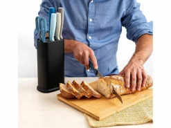 Set de cocina Ozon Quid 5 cuchillos + tijeras 21x13x8 cm^