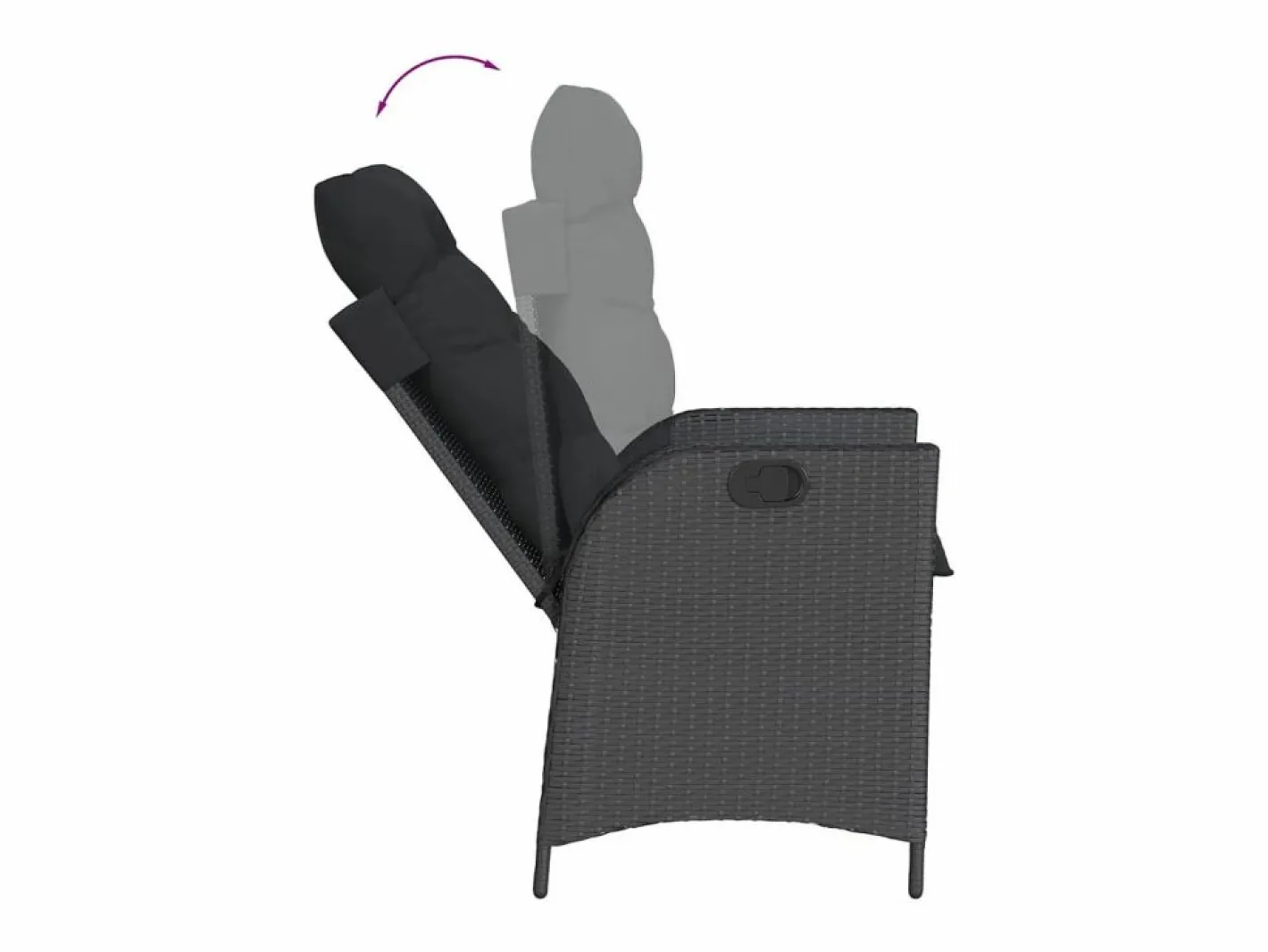 Clicnbuy Comedores De Jardín|Set de comedor de jardín 7 piezas y cojines ratán sintético