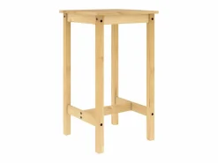 Set de mesa alta y taburetes de bar 3 pzas madera maciza pino^vidaxl