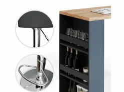 Set de mesa de bar roble 57x117x106^Vicco Clearance