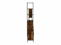 vidaxl Set de muebles baño 4 pzas madera contrachapada roble ahumado Marru00f3n Online