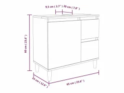 Set de muebles de baño 3 piezas madera contrachapada^vidaxl Online