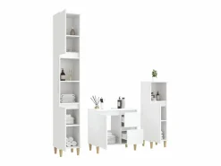 Set de muebles de baño 3 piezas madera contrachapada^vidaxl Online