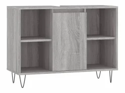 vidaxl Estantería Sobre Inodoro|Set de muebles de baño 3 pzas madera contrachapada sonoma
