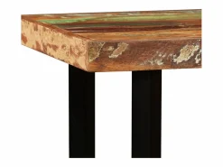 vidaxl Mesa Alta|Set de muebles de bar 5 piezas madera maciza reciclada