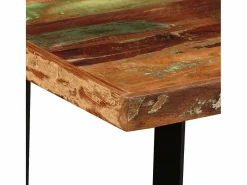 vidaxl Mesa Alta|Set de muebles de bar 5 piezas madera maciza reciclada