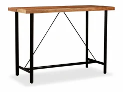 Set de muebles de bar 7 piezas madera de acacia y reciclada^vidaxl Discount