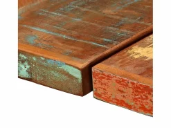 vidaxl Mesa Alta|Set de muebles de bar 7 piezas madera reciclada