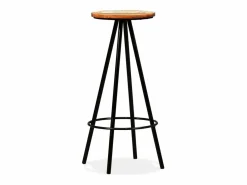 vidaxl Mesa Alta|Set de muebles de bar 7 piezas madera reciclada