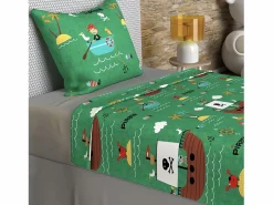 Soleil d'ocre Ropa De Cama|Juego De Sábanas|Set de sábanas 180x290 cm piratas, 100% algodón 57 hilos/cm2
