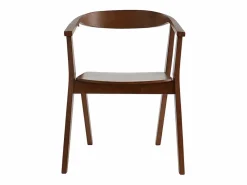 Set de 2 sillas nórdicas de madera oscura BAHIA^Miliboo New