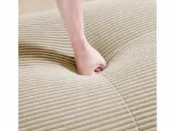 Set de Sofá Modular de Pana Acanalada: Pouf - 92.5x75x44cm -^DripeX New