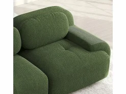 DripeX Sofá Modular|Set de Sofá Modular de Pana Acanalada: Pouf - 92.5x75x44cm -