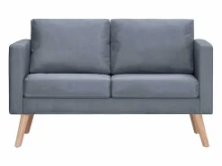 vidaxl Conjunto Sofás|Set de sofás de 2 y 3 plazas de tela oscuro