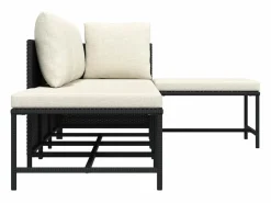Set de sofás de jardín 5 pzas y cojines ratán sintético^vidaxl Discount