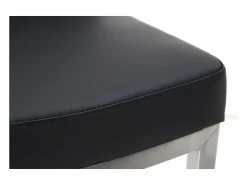 Miliboo Set de 2 taburetes de cocina regulables s con acero cromado KYLE Negro Online