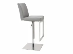 Miliboo Muebles De Bar|Taburete Alto|Set de 2 taburetes de cocina regulables es con acero cromado KYLE
