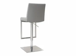 Miliboo Muebles De Bar|Taburete Alto|Set de 2 taburetes de cocina regulables es con acero cromado KYLE
