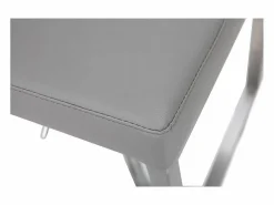 Miliboo Muebles De Bar|Taburete Alto|Set de 2 taburetes de cocina regulables es con acero cromado KYLE