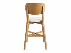 Set de 2 taburetes de cocina de madera de roble y 65 cm LUCIA^Miliboo Discount